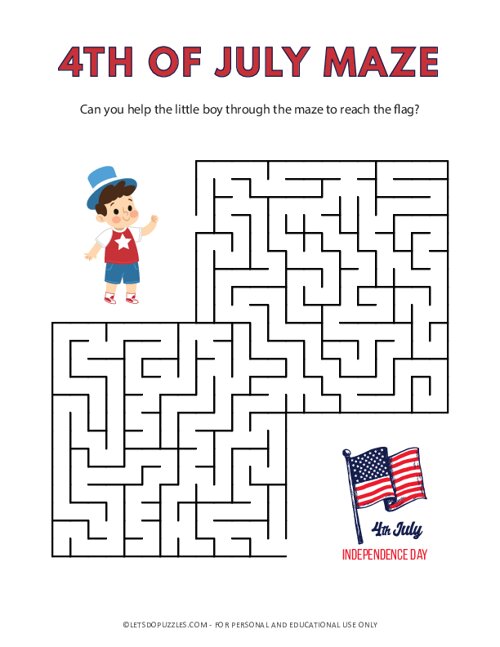 4th of July Maze