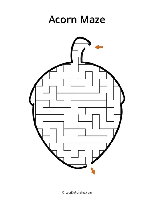 Acorn Shaped Maze