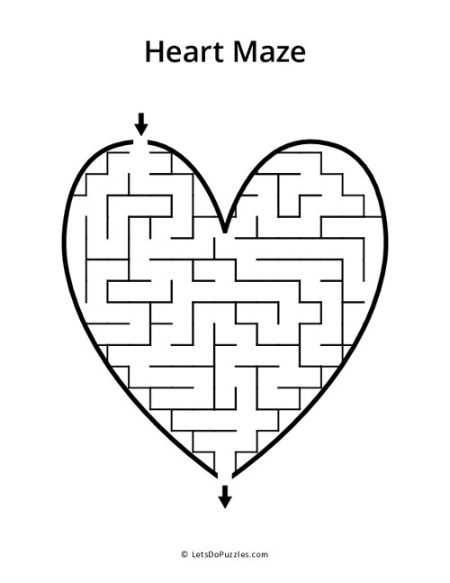 Valentine Heart Maze