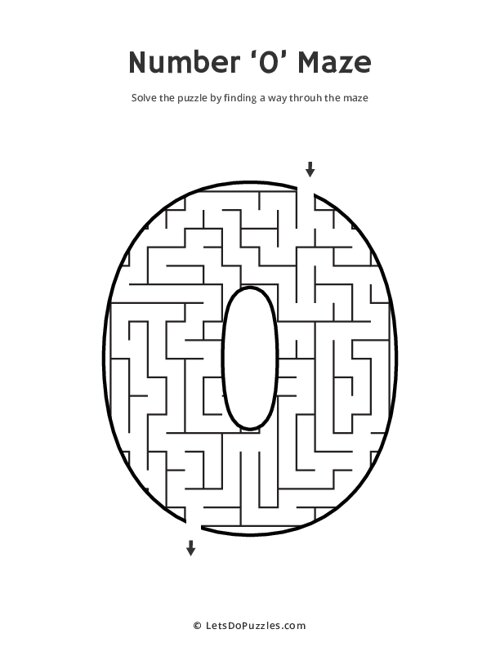 Number 0 Maze
