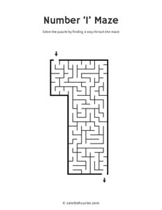 Number 1 Maze