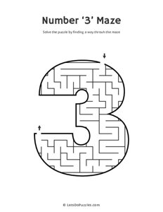Number 3 Maze
