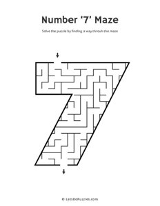 Number 7 Maze
