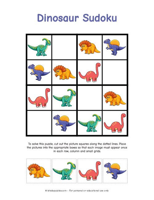 Dinosaur Sudoku