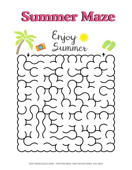 Summer Mazes for Kids