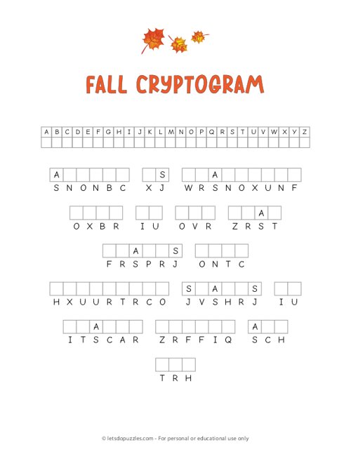 Fall Cryptogram