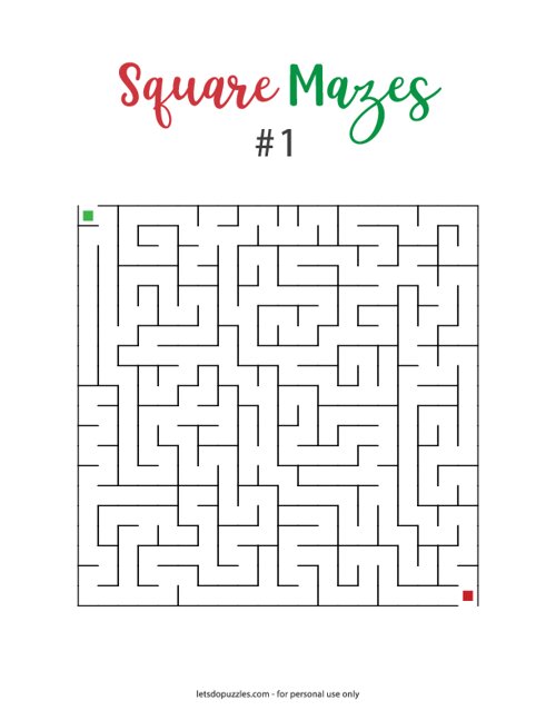 Square Mazes #1