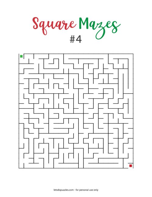 Square Mazes #4