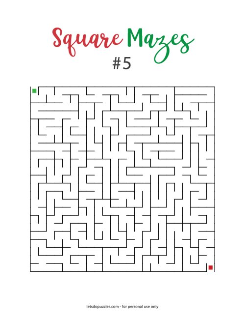 Square Mazes #5