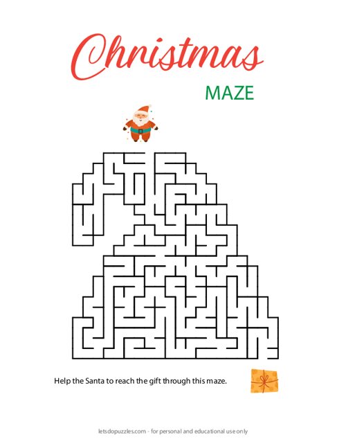 Christmas Hat Maze