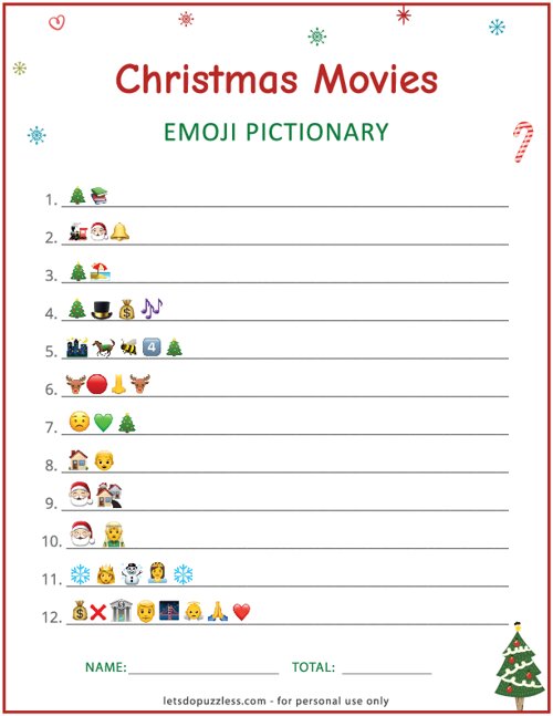 Christmas Songs Emoji Pictionary Quiz 2023 New Perfec - vrogue.co