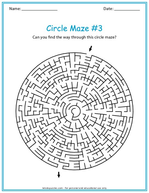 Circle Maze Puzzle #3