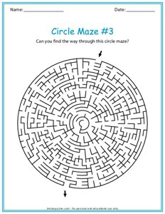 Circle Maze Puzzle #3