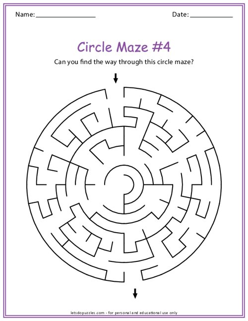 Circle Maze Puzzle #4