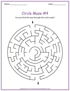 Circle Maze Puzzle #4