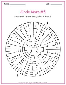 Circle Maze Puzzle #5
