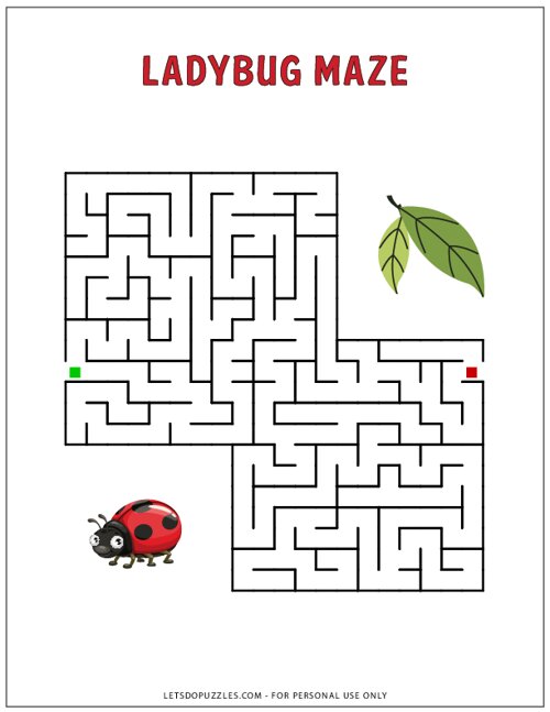 Ladybug Maze