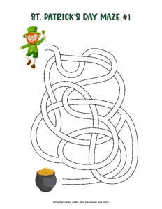 St. Patricks Day Maze #1