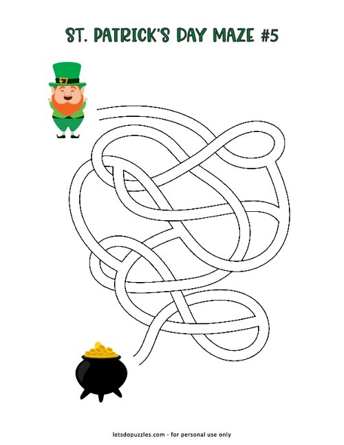 St. Pattys Day Mazes