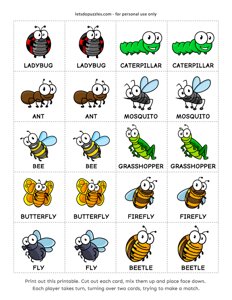 Insect Memory Game