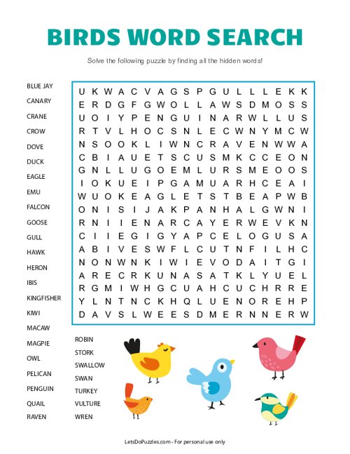 birds-word-search