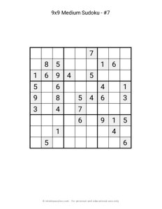 Sudoku #909 and #910 (Medium) - Free Printable Puzzles