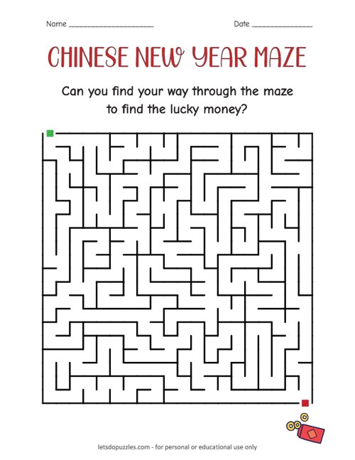 Chinese New Year Maze