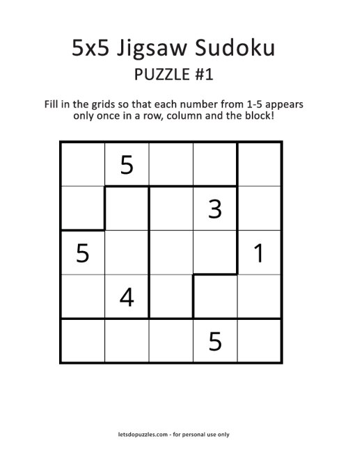 Printables - Sudoku Game 01