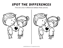 Happy Valentines Day - Spot the Difference