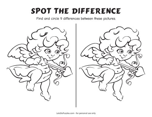 Cupid - Spot the Difference