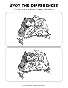 Love Owls - Spot the Difference