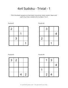 Free Printable Easy Sudoku with the Answer #1181