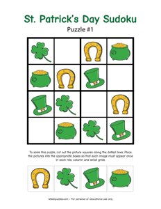 St Patricks Day Picture Sudoku #1