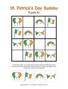 St Patricks Day Picture Sudoku #2