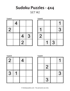4x4 Sudoku - Medium #2