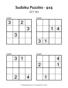 4x4 Sudoku - Medium #3