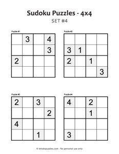 4x4 Sudoku - Medium #4