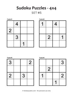 4x4 Sudoku - Medium #5