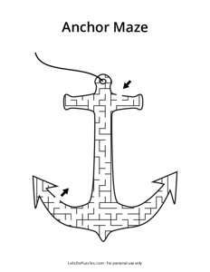 Anchor Shpaed Maze