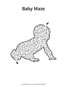 Baby Shaped Maze