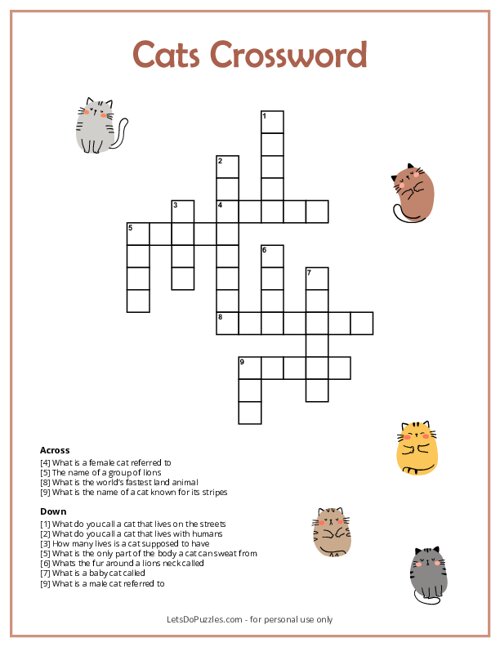 Cat Crossword