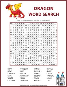 Dragon Word Search