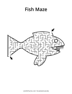 Fish Shaped Maze