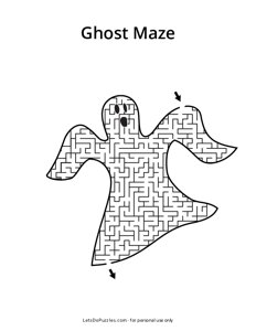 Ghost Shaped Maze