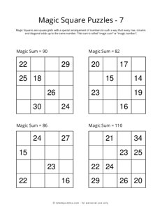 4x4 Magic Square Puzzle - 7