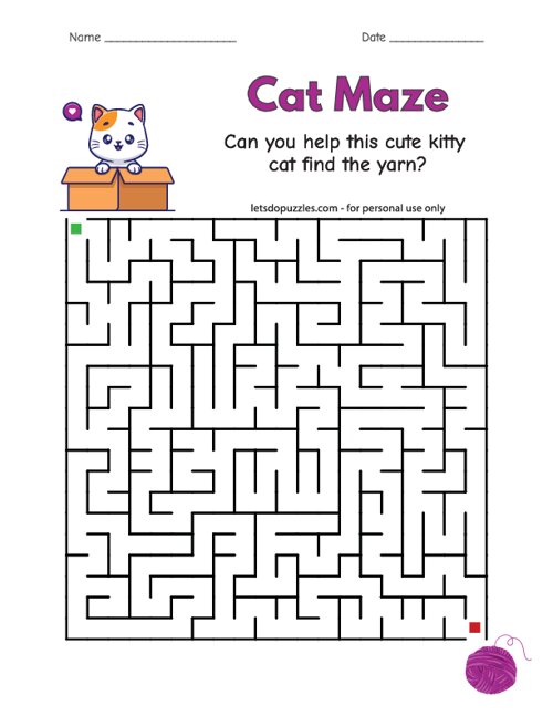 animal mazes for kids