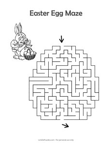 Easter Egg Bunny Maze