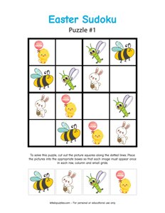 Easter Sudoku for Kids