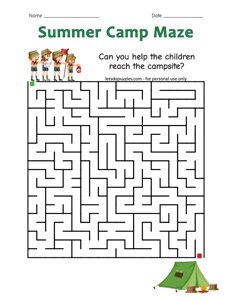 Summer Camp Maze