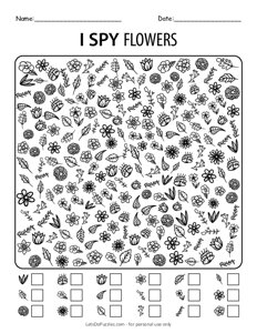 I Spy Flowers